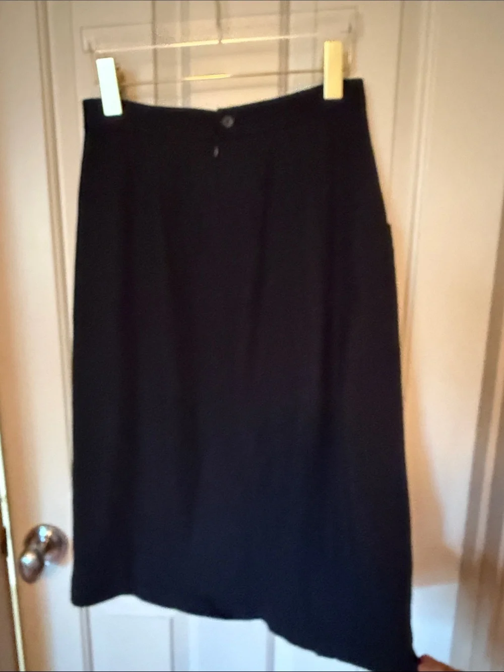 Black Embroidered Pocket A-Line Skirt - Picture 3 of 8
